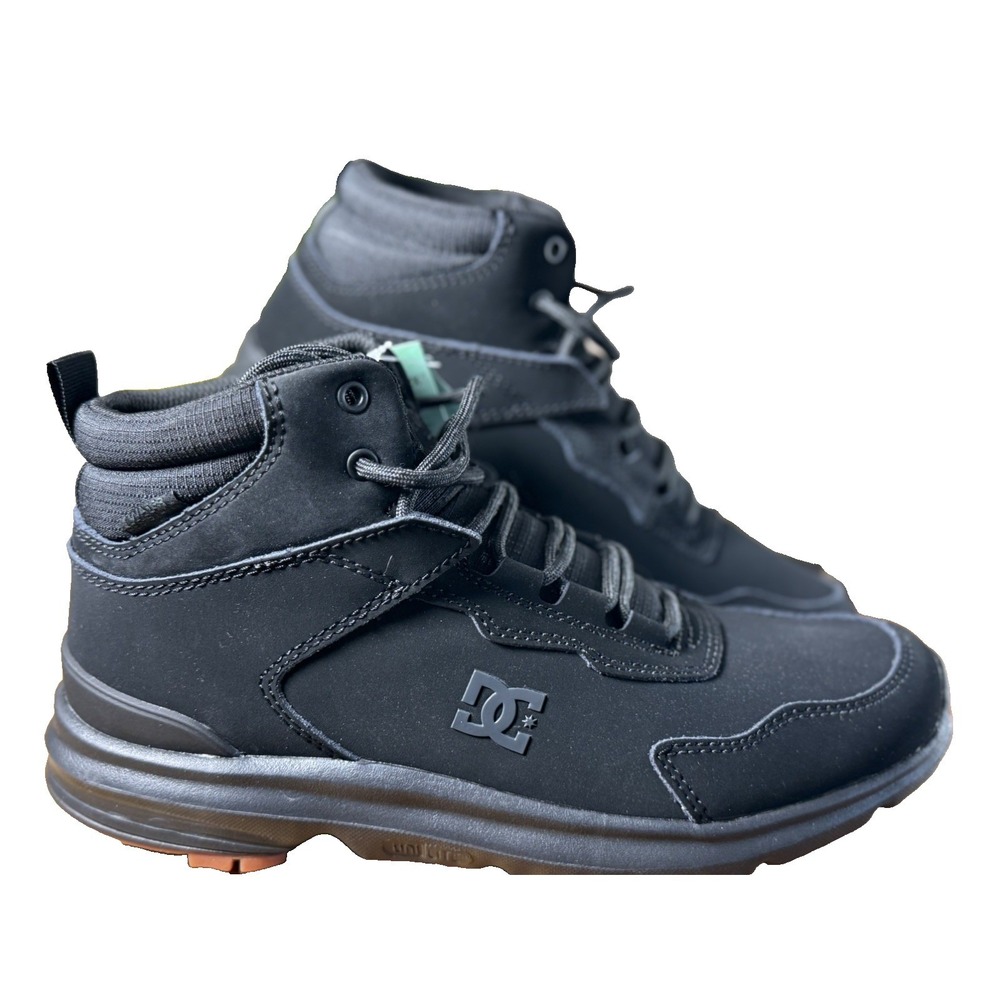 DC Mutiny WR Boots Mens 8.5 Black New Water Resistant Skate High Top ADYB700038